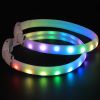 LED pet luminous collar pvc collar collar electric collar self luminous collar pet collar pet collar - Milky white - Opp bag packaging