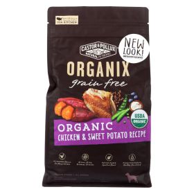 Castor and Pollux - Organix Grain Free Dry Dog Food - Chicken and Sweet Potato - Case of 5 - 4 lb. - 2111102