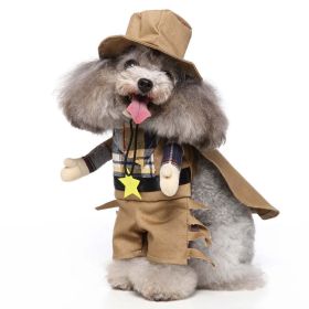 Dog Cosplay Costume (Option: Cowboy, size: S)