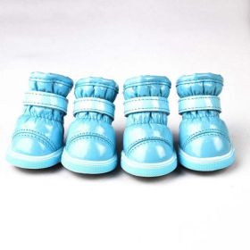 Wholesale 4pcs/set pet warm non-slip waterproof snow boots (Option: QL, size: 3)