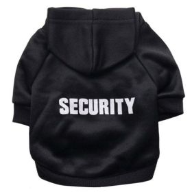 pet cat jacket to keep warm (Option: Black Security, size: XS)