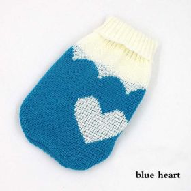 cat mascot cat costume (Option: Blue heart, size: size 10)