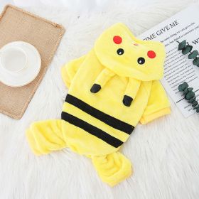 Cartoon Animal Plush Dog Onesie (Option: Pikachu, size: L)