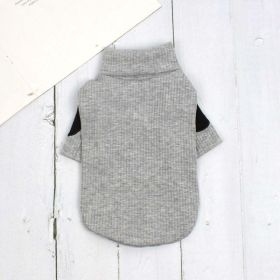 Dog cotton bottoming shirt vest (Option: Grey, size: XL)