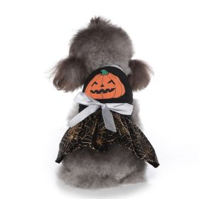 Halloween Pet Products Dog Clothes Wizard Skirt Pet Dog Clothes Bat Skirt Christmas Day (Option: SDZ60 Christmas gift skirt, size: S)