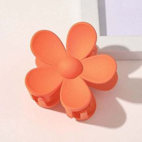 Wholesale candy color small flower claw clip (Option: Orange)