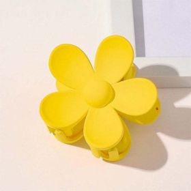 Wholesale candy color small flower claw clip (Option: Yellow)