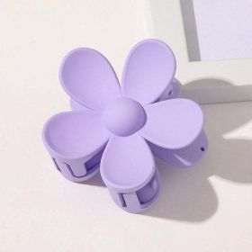 Wholesale candy color small flower claw clip (Option: Purple)