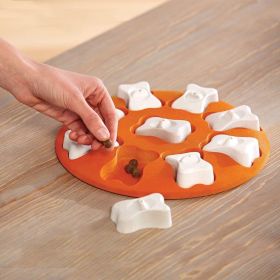 Pet Puzzle Treat Toy Interactive Food Dispenser Toy Slow Feeder Iq Game Dog Smart Training Toy (Option: Orange)