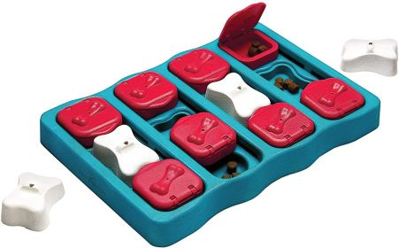 Pet Puzzle Treat Toy Interactive Food Dispenser Toy Slow Feeder Iq Game Dog Smart Training Toy (Option: Red)