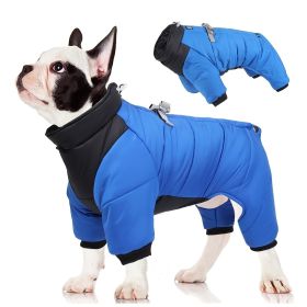 Pet Cotton Coat; Waterproof Warm Dog Jacket; Winter Dog Coat For Small Medium Large Dogs (Option: Orange-Red, size: M)