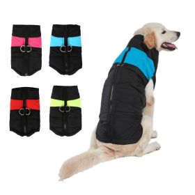 Windproof Dog Winter Coat Waterproof Dog Jacket Warm Dog Vest Cold Weather Pet Apparel  for Small Medium Large Dogs (Option: Blue, size: 6XL)