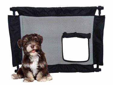 Pet Life Porta-Gate Travel Collapsible And Adjustable Folding Pet Cat Dog Gate (Option: Black)