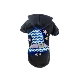 Pet Life LED Lighting Magical Hat Hooded Sweater Pet Costume (Option: Medium)