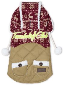 Touchdog Snowadayz Pom Pom Pet Hooded Sweater (Option: X-Large)