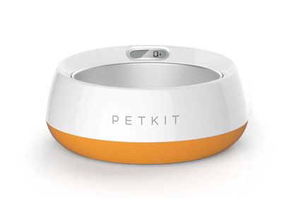 PETKIT FRESH METAL Large Machine Washable Smart Digital Feeding Pet Bowl (Option: Orange)