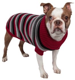 Polo-Casual Lounge Cable Knit Designer Turtle Neck Dog Sweater (Option: Small)