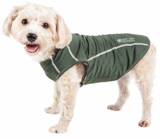 Pet Life Active 'Racerbark' 4-Way Stretch Performance Active Dog Tank Top T-Shirt (Option: Green, size: X-Large)