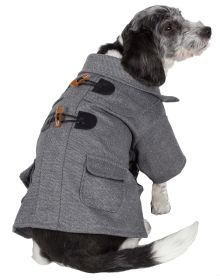 Military Static Rivited Fashion Collared Wool Pet Coat (Option: X-Small)