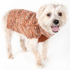 Royal Bark Heavy Cable Knitted Designer Fashion Dog Sweater (Option: Small)