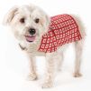 Butterscotch Box Weaved Heavy Cable Knitted Designer Turtle Neck Dog Sweater