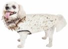 Pet Life Luxe 'Gilded Rawffled' Gold-Plated Designer Fur Dog Jacket Coat