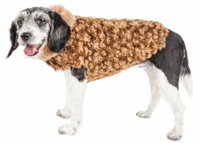 Pet Life Luxe 'Furpaw' Shaggy Elegant Designer Dog Coat Jacket (Option: X-Small)