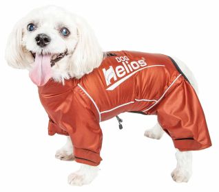 Dog Helios 'Hurricanine' Waterproof And Reflective Full Body Dog Coat Jacket W/ Heat Reflective Technology (Option: Orange, size: X-Large)