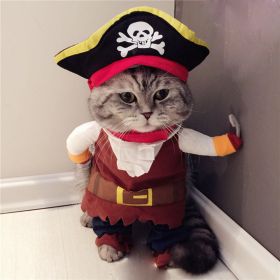 Party Clothes Funny Pet Costumes Halloween Costume Suit (Option: Pirates, size: M)