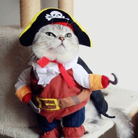 Party Clothes Funny Pet Costumes Halloween Costume Suit (Option: Pirates, size: L)