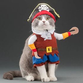 Party Clothes Funny Pet Costumes Halloween Costume Suit (Option: Pirates, size: S)