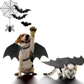 Halloween Pet Bat Wings Costume Cat and Dogs (Option: S/M)