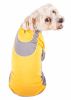 Pet Life Active 'Warm-Pup' Heathered Performance 4-Way Stretch Two-Toned Full Body Warm Up