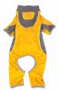 Pet Life Active 'Warm-Pup' Heathered Performance 4-Way Stretch Two-Toned Full Body Warm Up