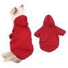 Autumn and winter seasonal pet clothes, solid color, hooded, pet clothes, Teddy clothes, plush dog clothes