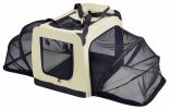 Pet Life 'Hounda Accordion' Metal Framed Soft-Folding Collapsible Dual-Sided Expandable Pet Dog Crate