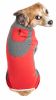 Pet Life Active 'Warm-Pup' Heathered Performance 4-Way Stretch Two-Toned Full Body Warm Up