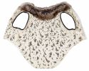 Pet Life Luxe 'Gilded Rawffled' Gold-Plated Designer Fur Dog Jacket Coat