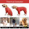 Fleece Dog Clothes Winter Thick Warm Dog Coat for Medium Large Dogs Pajamas Pet Dogs Costumes Jumpsuit Pet Products ropa perro